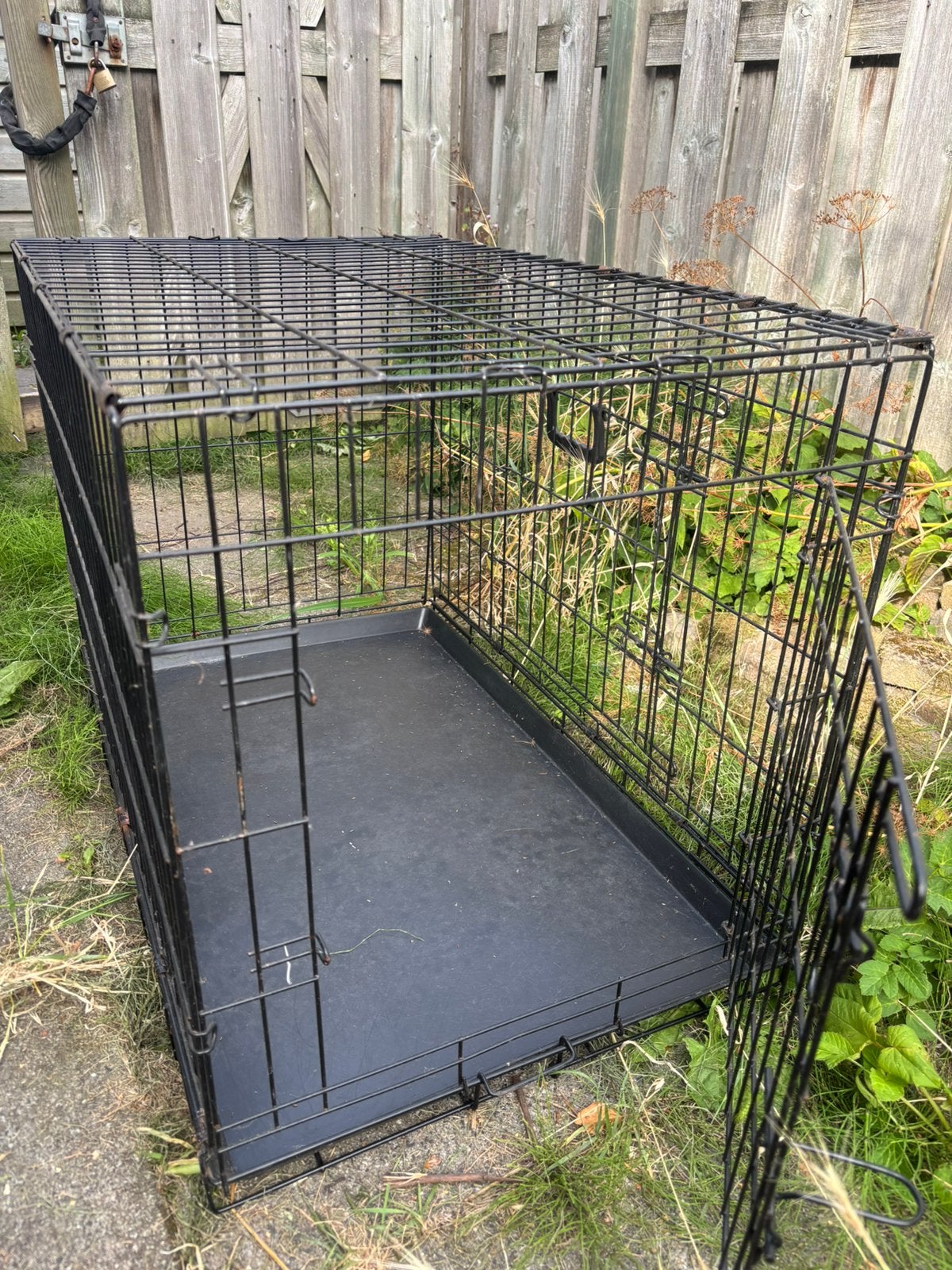Honden Bench  (medium) zwart, Ophalen, Gebruikt, 75 tot 110 cm, Minder dan 65 cm