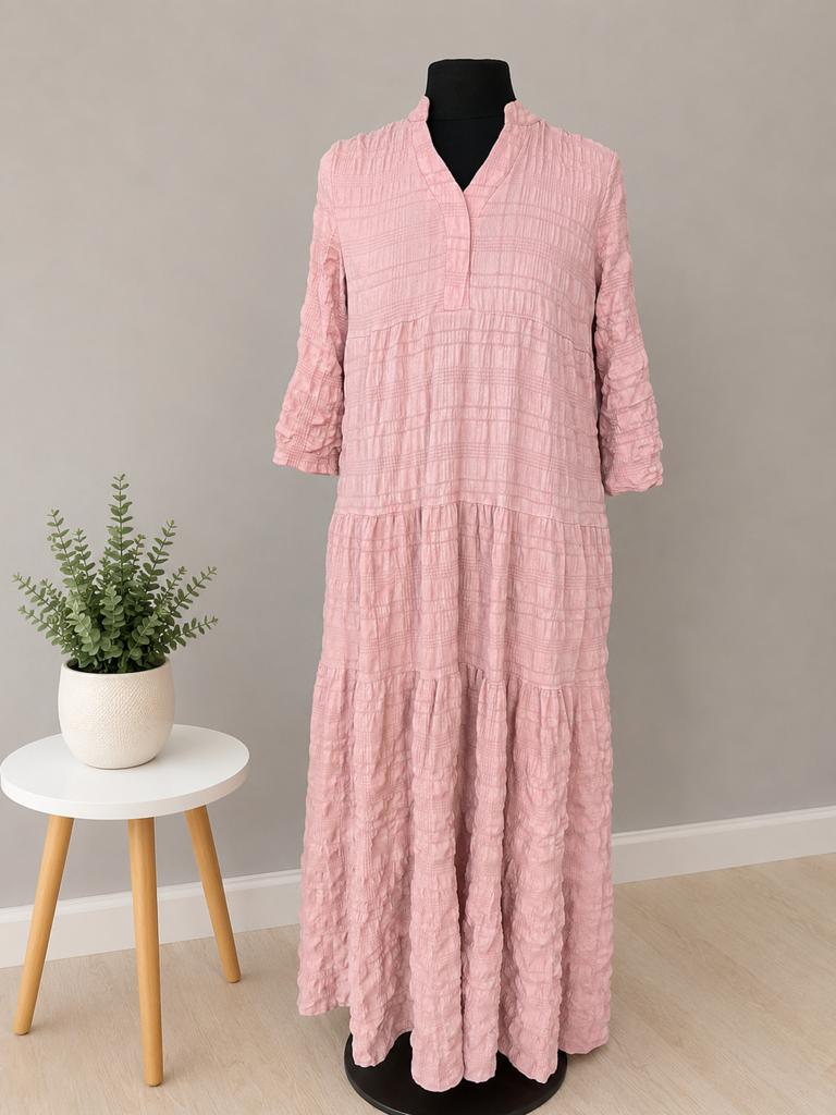 Nieuwe Zachte Oud Roze Maxi Jurk Maat M/L, Maat 38/40 (M), Nieuw, Ophalen of Verzenden, Roze