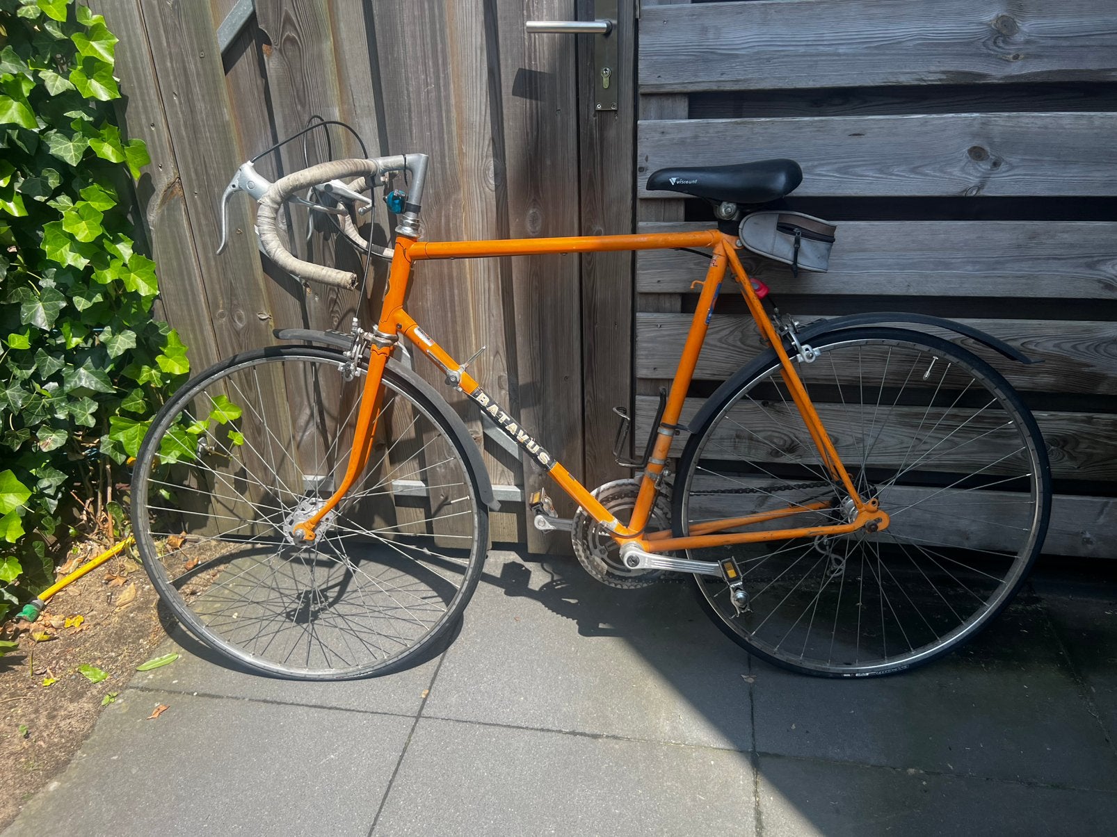 Retro Batavus wielrenfiets, Fietsen en Brommers, Fietsen | Heren | Sportfietsen en Toerfietsen, Ophalen, Gebruikt, 26 inch, 10 tot 15 versnellingen