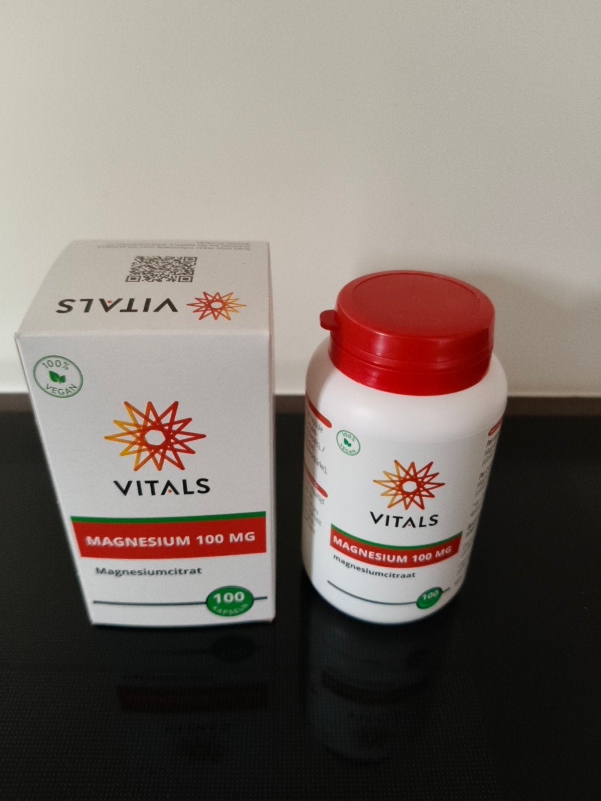 Vitals Magnesiumcitraat 100 mg - 100 capsules, Ophalen, Nieuw, Poeder of Drank