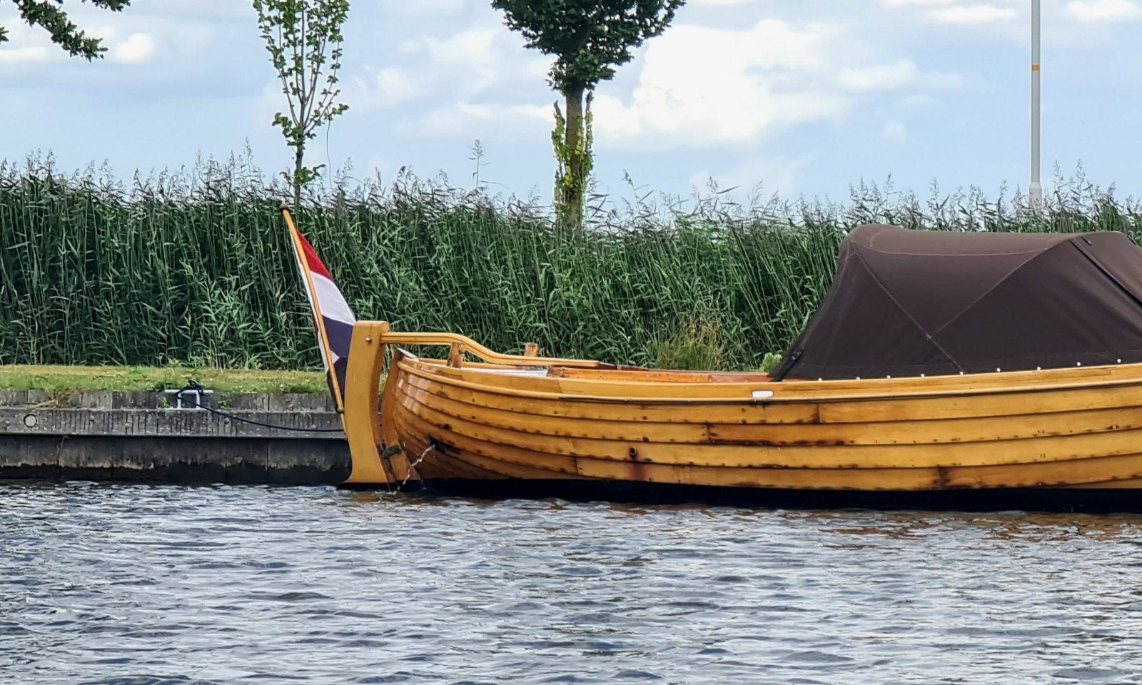 Sloep van eikenhout met nieuwe tent, Watersport en Boten, Ophalen, Diesel, Kussenset, Hout