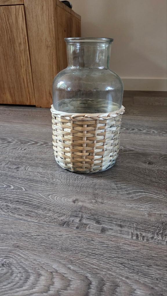 Vaas, licht groen glas, Ophalen