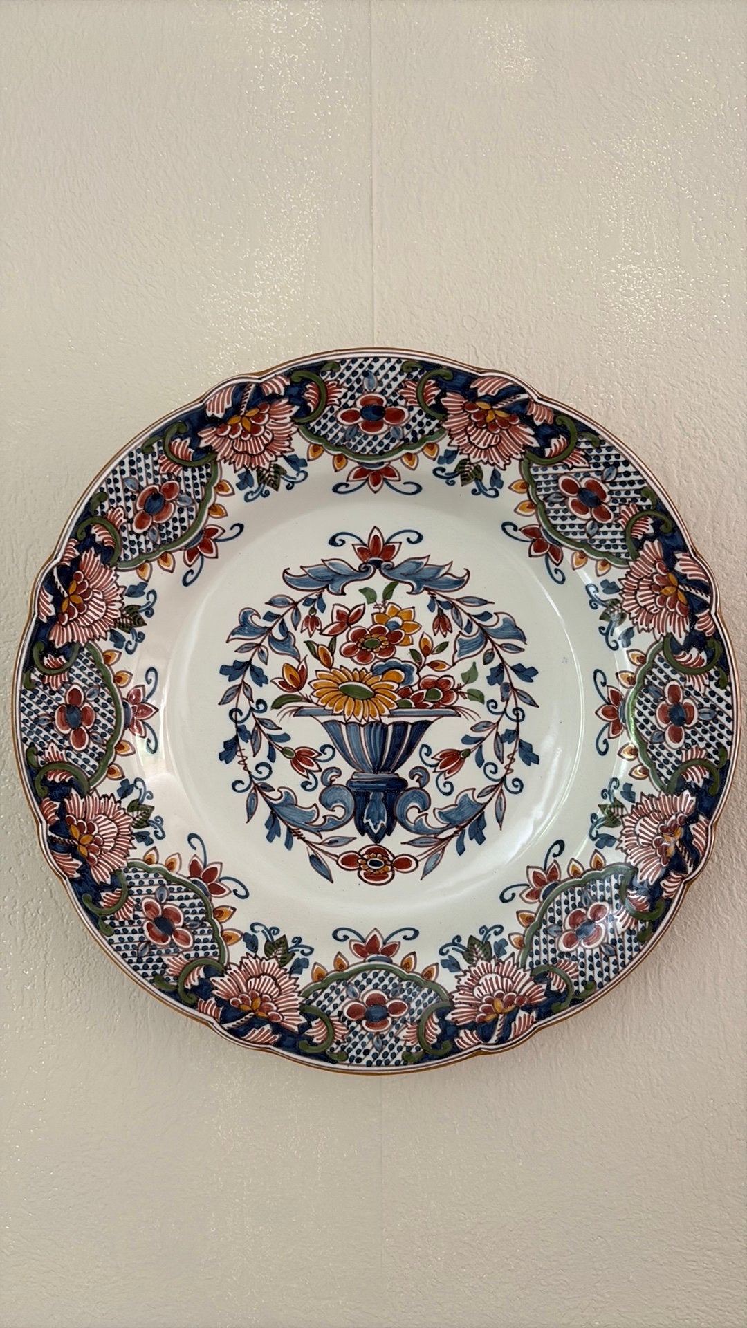 Antiek Makkum Wandbord - Kleurrijk en in Zeer Goede Staat, Antiek en Kunst, Antiek | Porselein, Ophalen