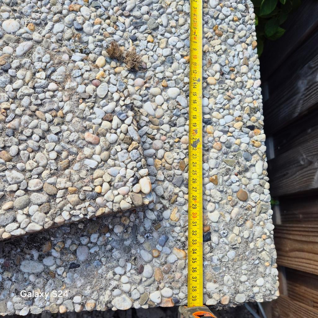 Grindtegels, Tuin en Terras, Tegels en Klinkers, Ophalen, Gebruikt, Beton, Terrastegels