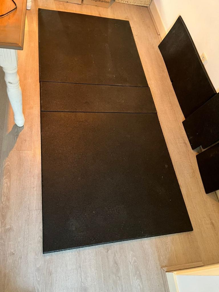 Zware rubberen fitness matten (deadlift platform), Ophalen, Fitnessmat