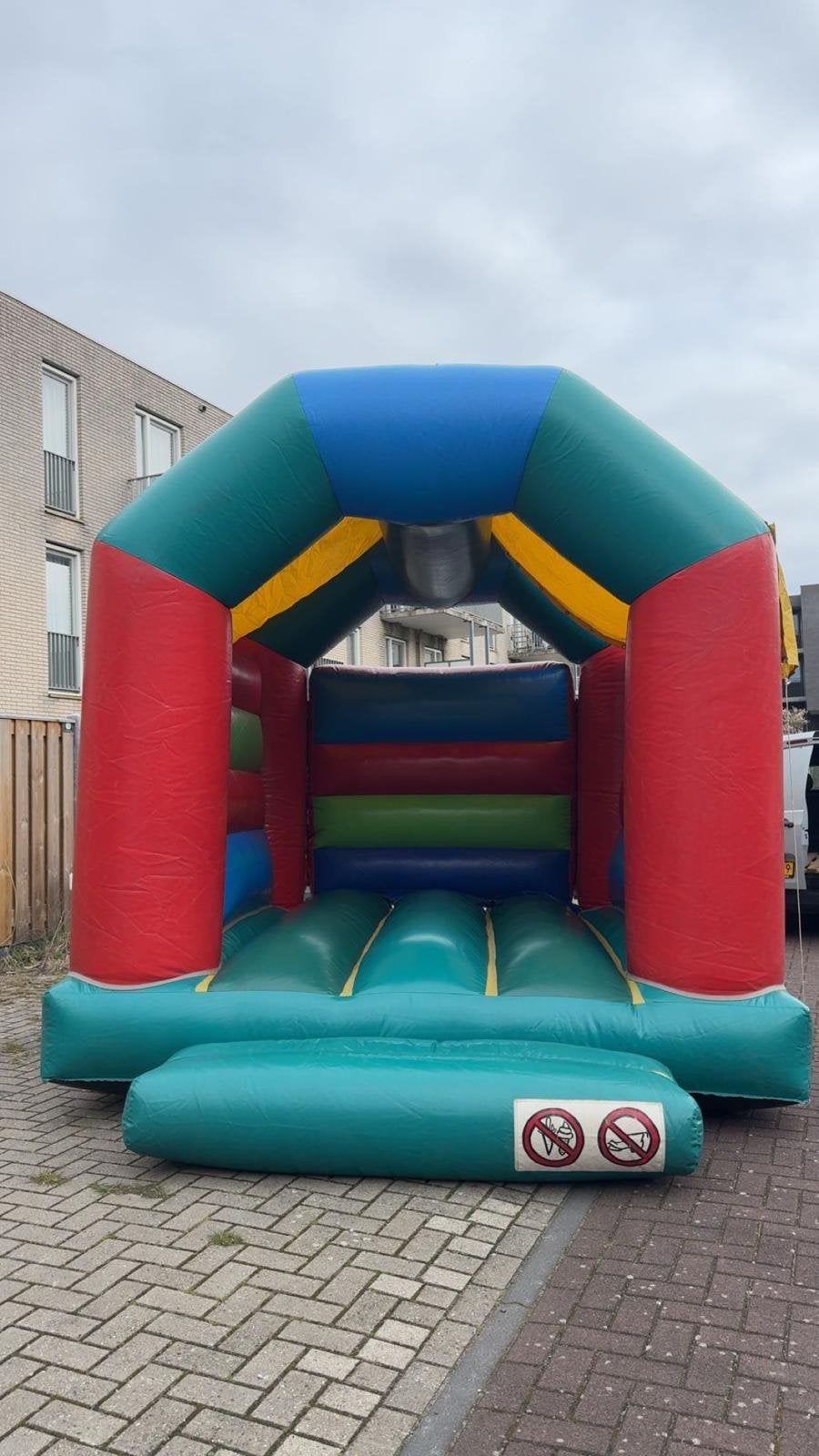 Springkussen te huur 4 bij 4,5  Almere, Amsterdam, Gooi, Ophalen of Verzenden, Zo goed als nieuw, Overige