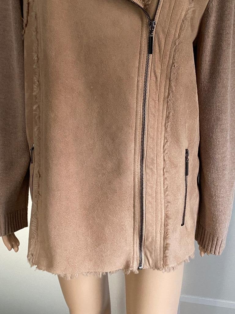 K50 Gerry Weber 40=M jasje vest biker blazer colbert bruin, Maat 38/40 (M), Bruin, Ophalen of Verzenden, Zo goed als nieuw