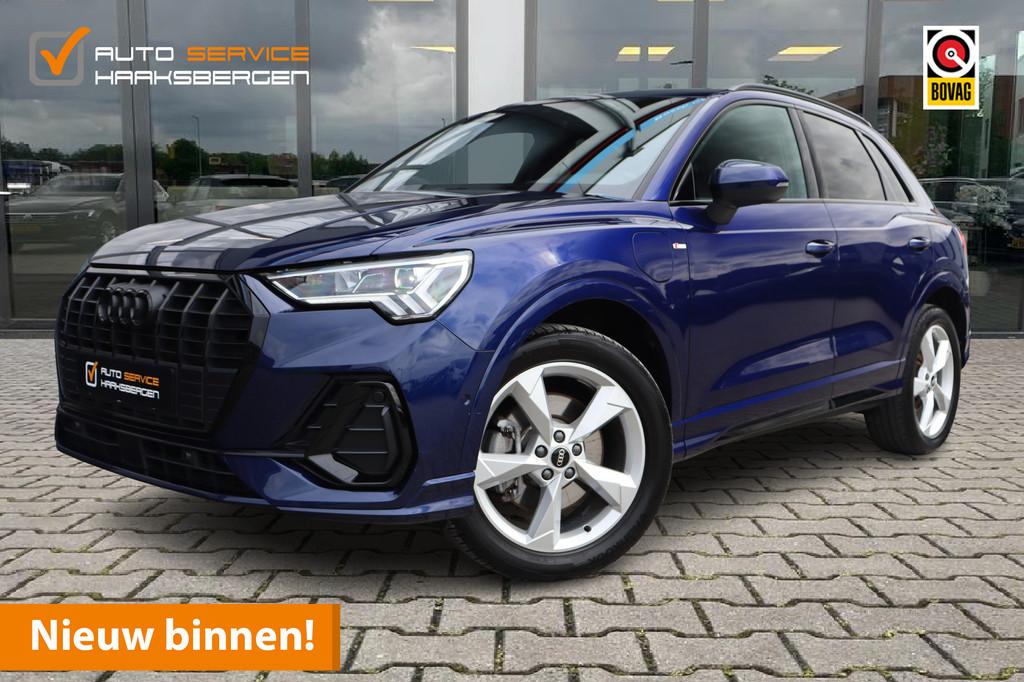 Audi Q3 45 TFSI e S-Line | ACC | Camera | Virtual Cockpit |, Auto's, Audi, Gebruikt, Zwart, Blauw, SUV of Terreinwagen