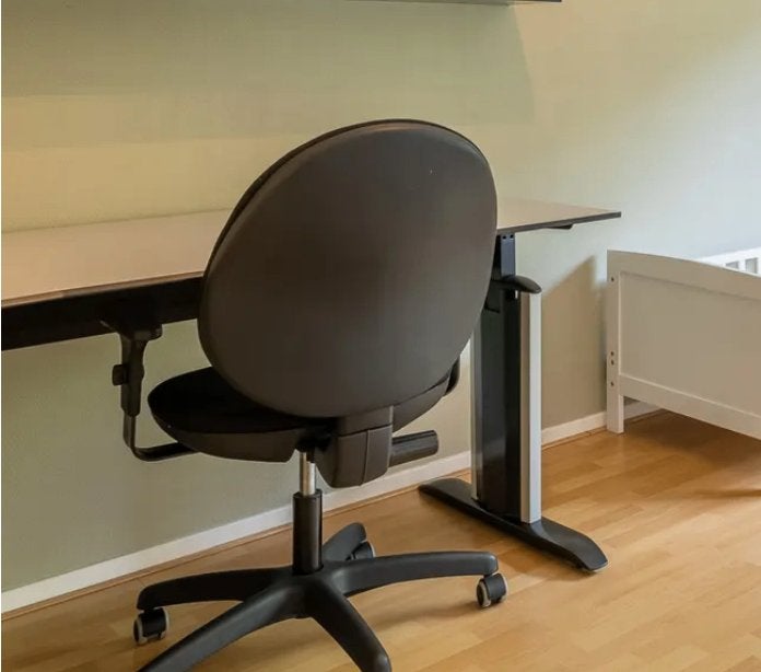bureau, Huis en Inrichting, Bureaus, Ophalen, 90 cm, Gebruikt, Metaal