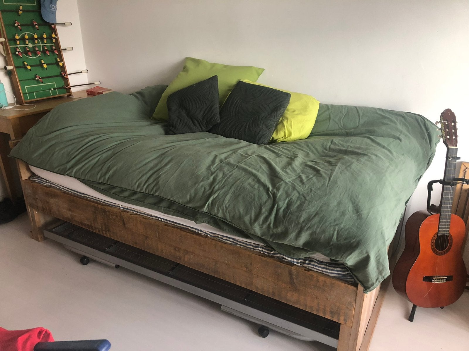 Bed van sloophout, Ophalen, Gebruikt, 90 cm, Eenpersoons