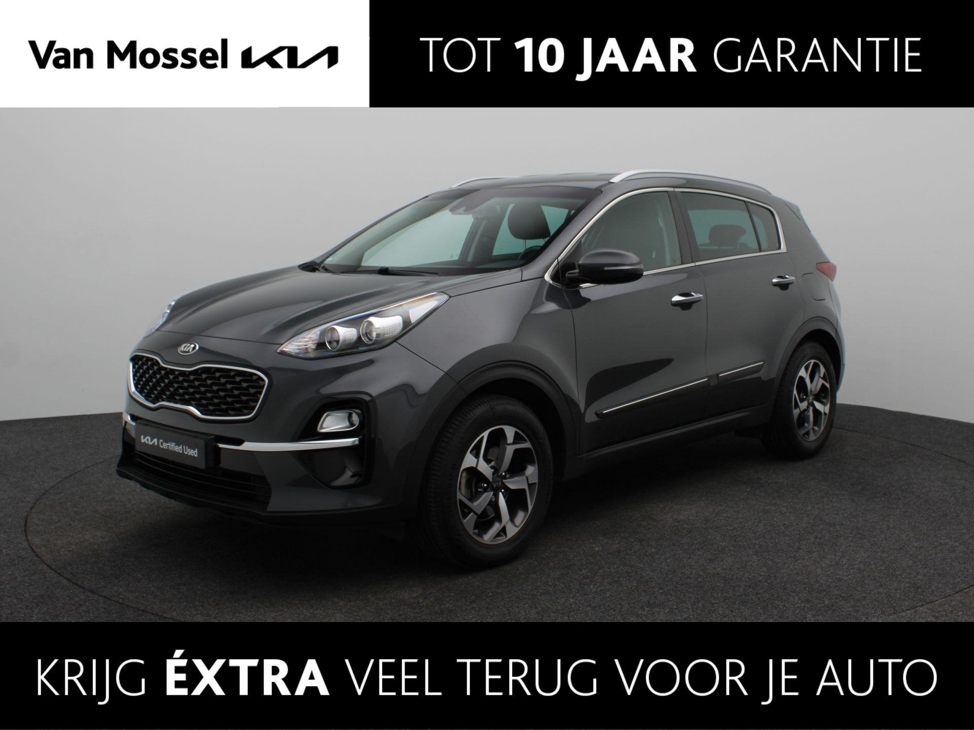 Kia Sportage 1.6 T-GDI DynamicLine | Leer | Trekhaak | Airco, Auto's, 12 maanden, Stof, Gebruikt, 4 cilinders