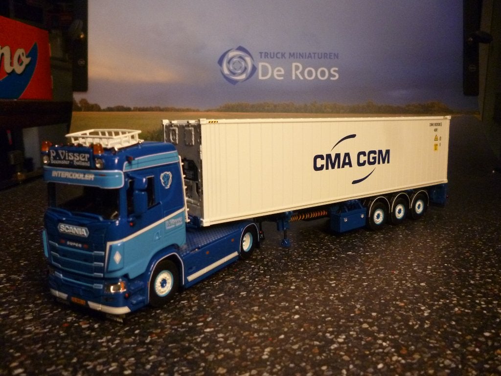 Tekno Scania Next Gen P. Visser met certificaat, Ophalen of Verzenden, Nieuw, Bus of Vrachtwagen, Tekno