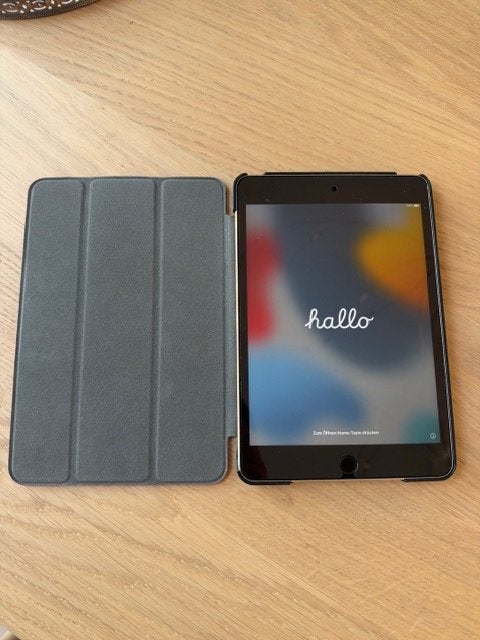 iPad mini 4 64 GB Spacegrijs met accessoires