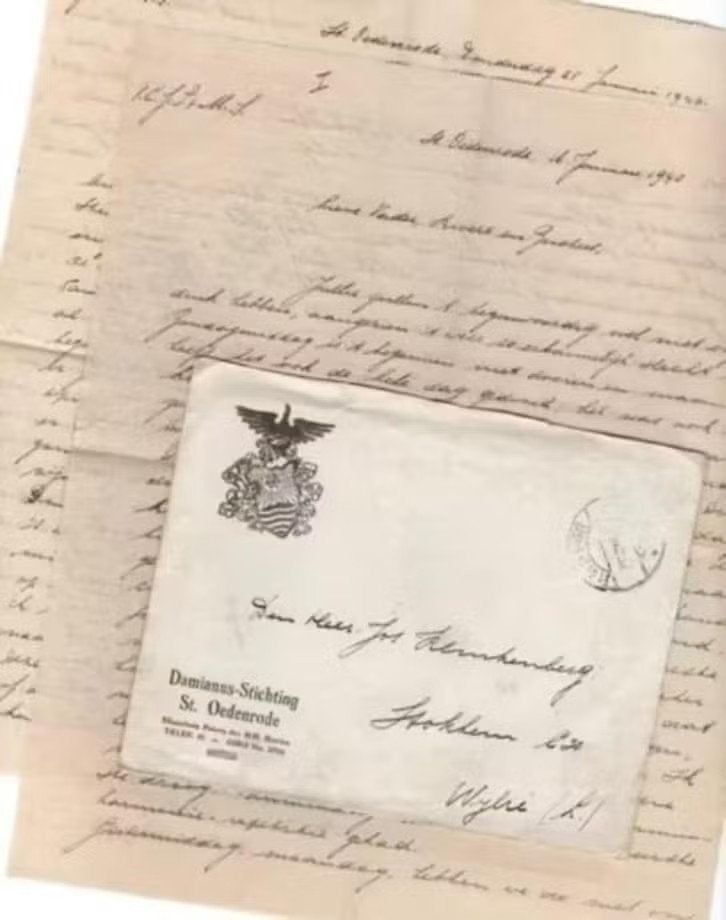 Brief Damianus Stichting St. Oedenrode Klinkenberg Stokhem., Ophalen of Verzenden, Zo goed als nieuw