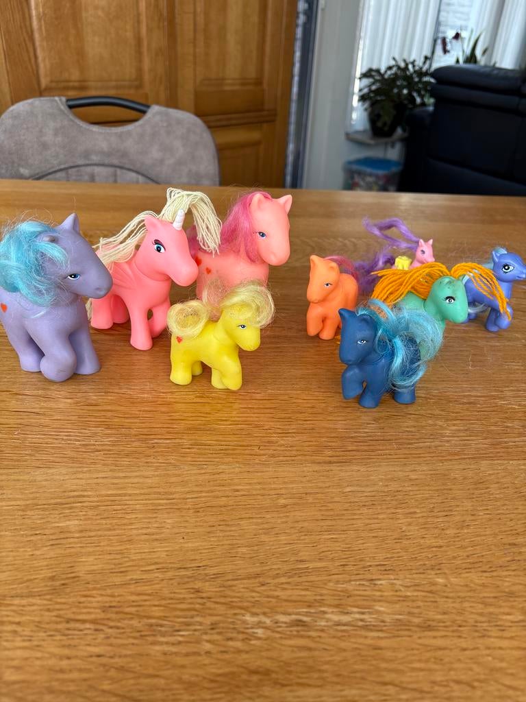 My Little Pony figuren set - 9 stuks, Ophalen of Verzenden, Gebruikt, Jongen of Meisje