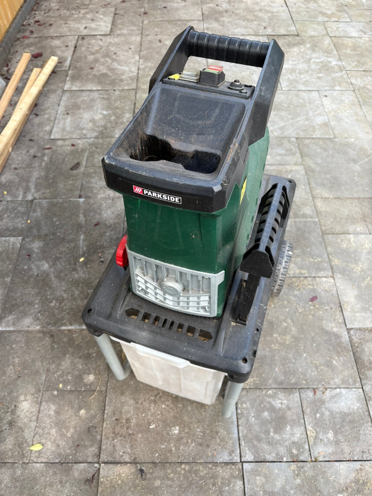 Hakselaar Parkside PLH 2800 B2 electric garden shredder, Tuin en Terras, Ophalen of Verzenden, Gebruikt, Elektrisch, Met opvangbak