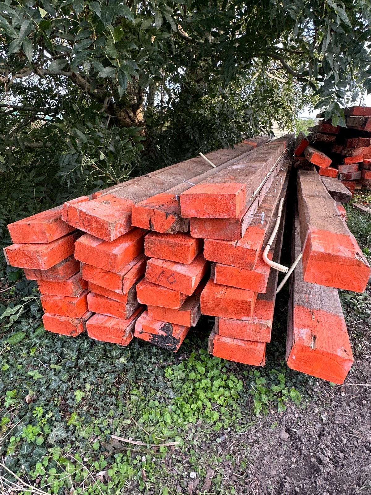 Oude vuren balken 75x165 mm – tot 7 meter lang – balkhout, Ophalen, Gebruikt, 250 cm of meer, Balken