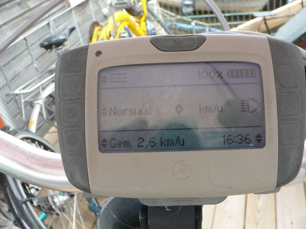 Gazelle display, Ophalen, Snelheidssensor, Gebruikt