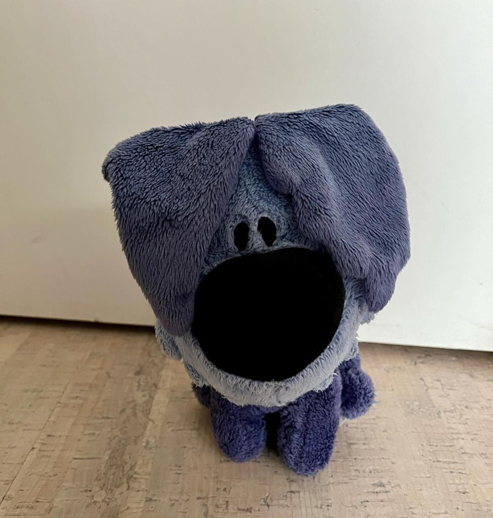 Pluche knuffel Woezel van Woezel & Pip, Overige merken, Overige karakters, Blauw, Zo goed als nieuw