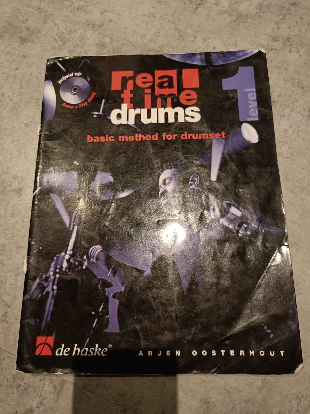 Real Time Drums Level 1 - Basismethode drumstel + CD, Gebruikt, Drums of Percussie, Les of Cursus, Ophalen of Verzenden
