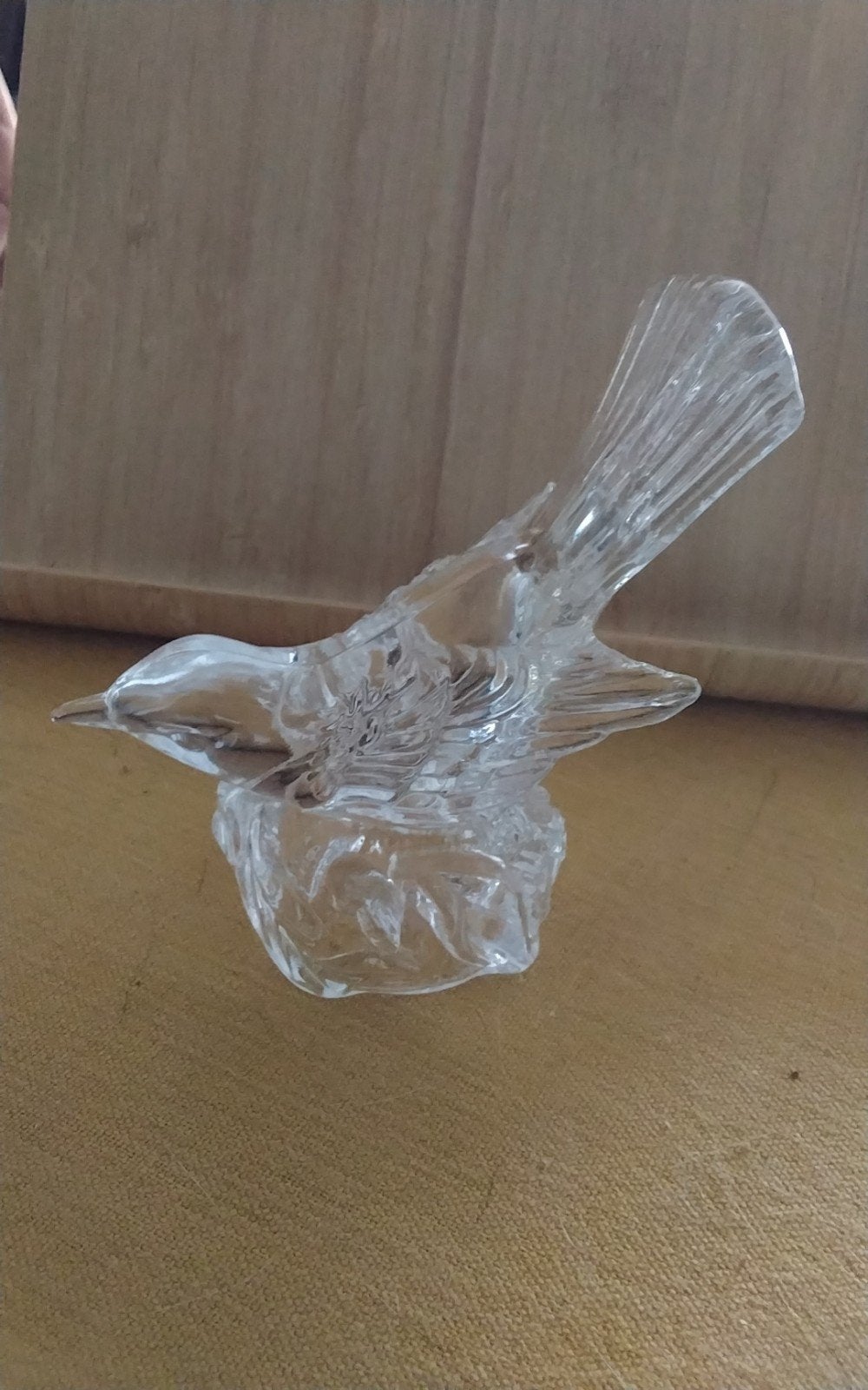 Vintage glas Vogel op het nest presse papier/verzamelobject, Ophalen of Verzenden