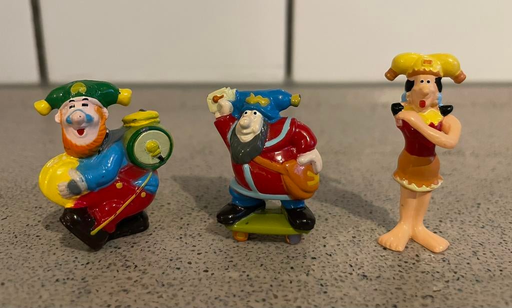 3 poppetjes Kabouter Plop studio 100, Verzamelen, Verrassingseieren, Ophalen of Verzenden, Zo goed als nieuw, Hardplasticfiguren