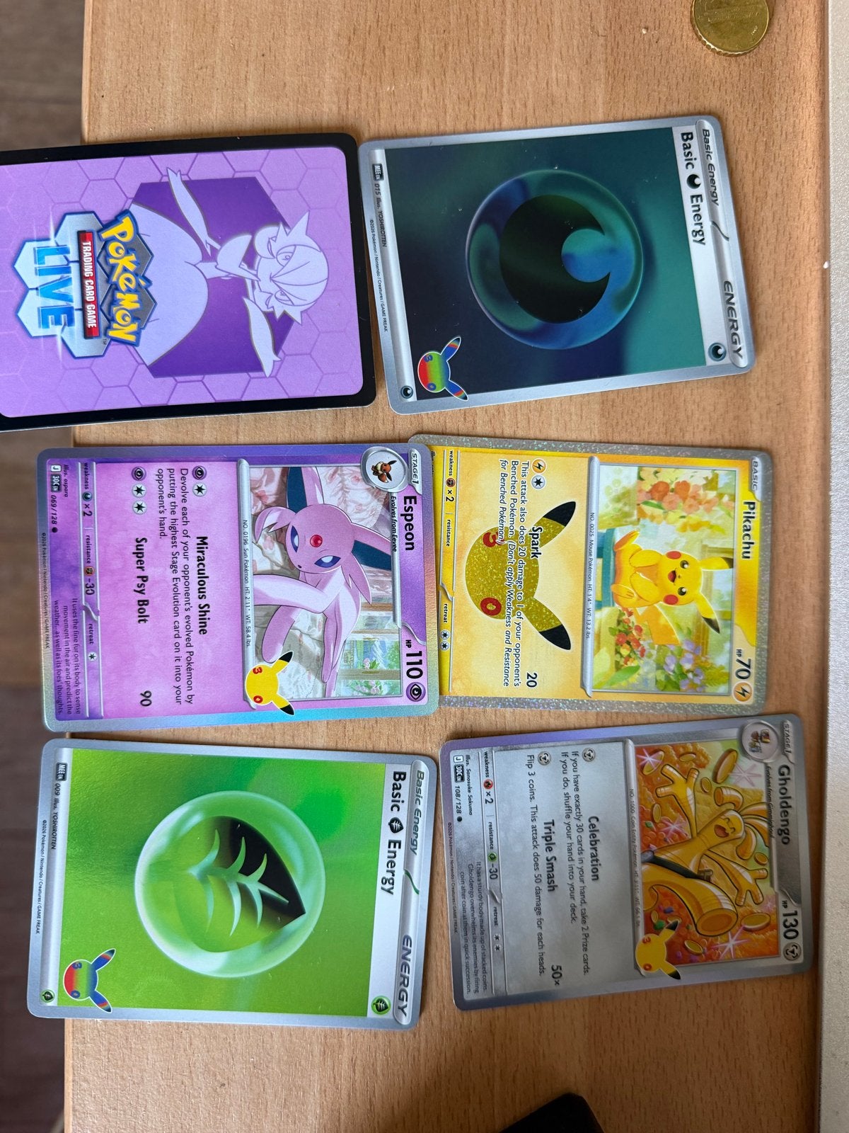 Pokémon kaarten: Charizard, Pikachu, Mewtwo, Espeon, Eevee, Ophalen of Verzenden, Nieuw, Losse kaart, Foil