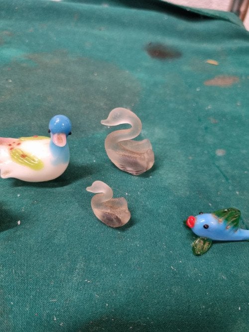 letterbakbeelden jaren 70 dieren glas, Verzamelen, Ophalen of Verzenden