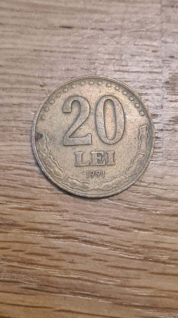 Roemenië - 20 Lei 1991 (D6), Verzenden, Overige landen, Losse munt