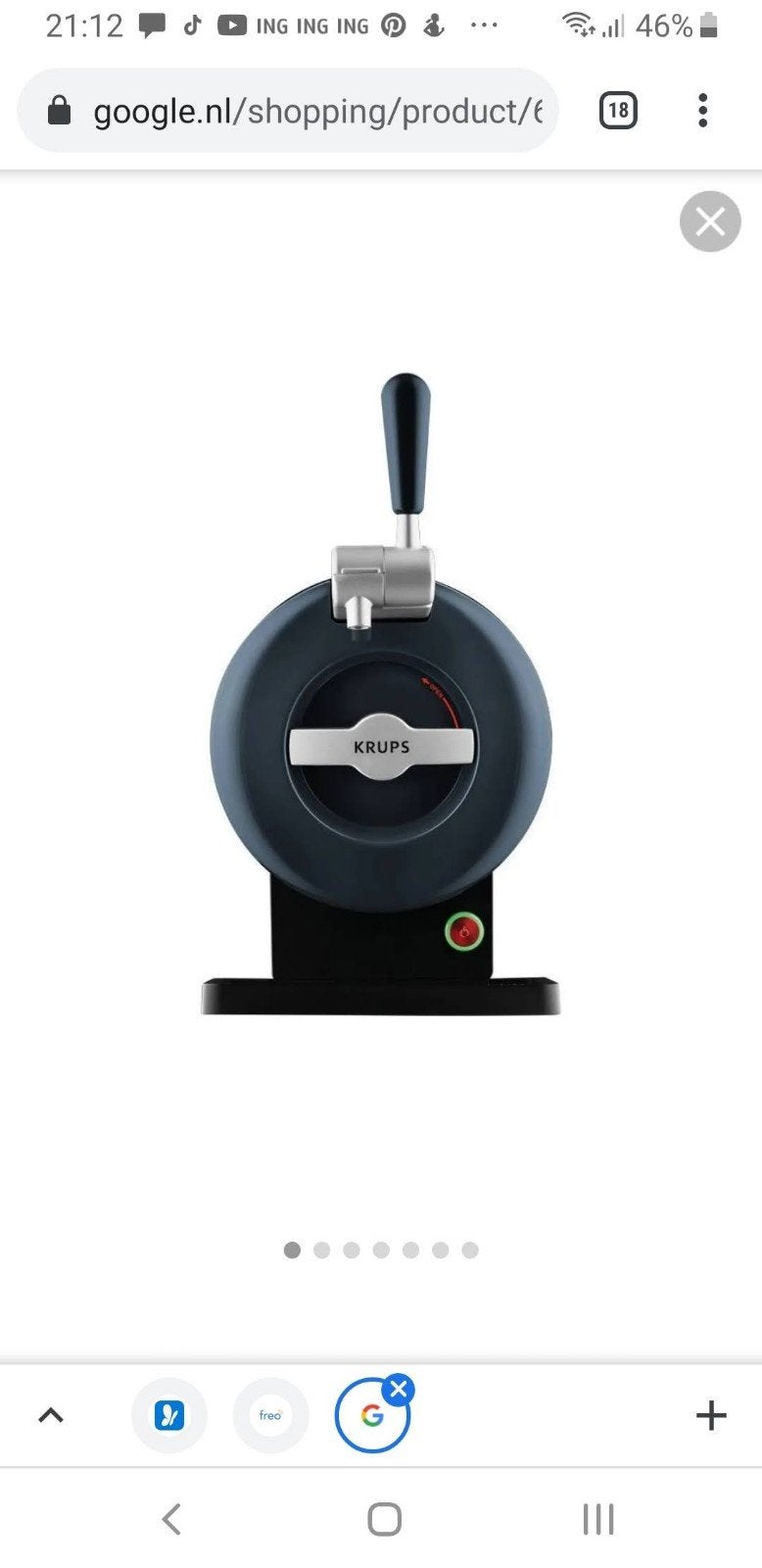 Krups Biertap - Zo goed als nieuw, Ophalen, Zo goed als nieuw, Krups