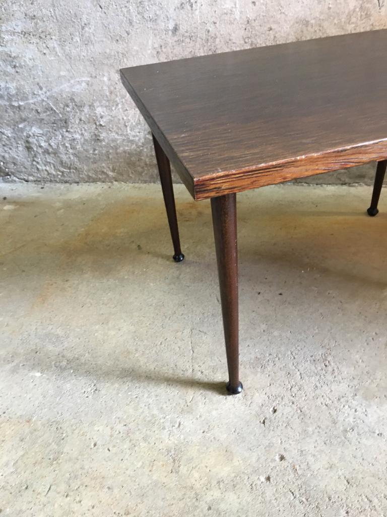 Mid Century houten bijzettafel, Verzamelen, Retro, Ophalen of Verzenden, Huis en Inrichting