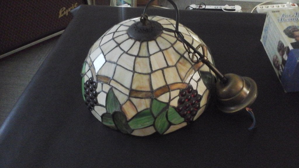 Mooie glas in lood lamp, Ophalen of Verzenden, Zo goed als nieuw, Glas