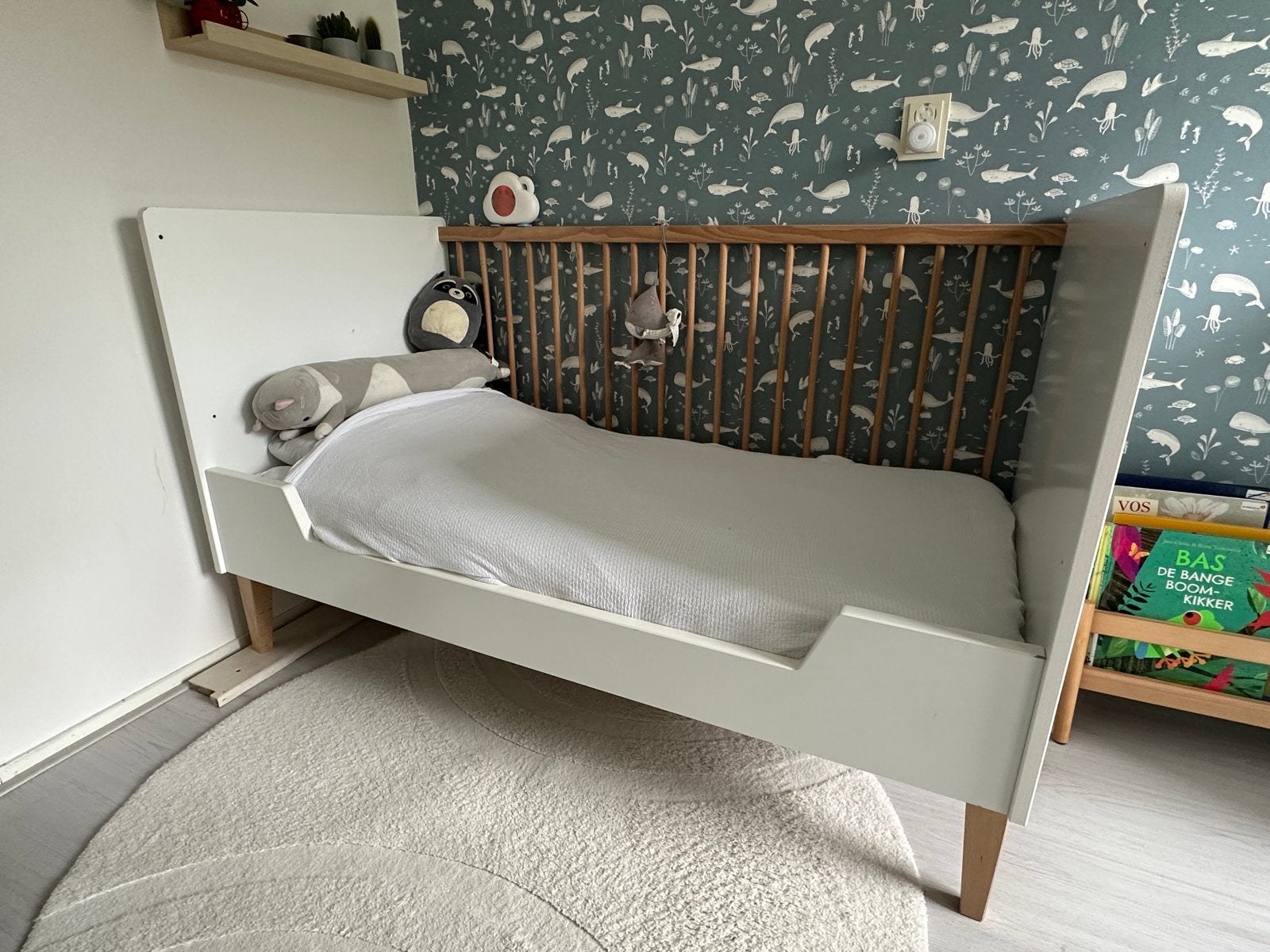 Bopita Indy babykamer: Ledikant/peuterbed,  commode en kast, Ophalen, Gebruikt, Jongetje of Meisje
