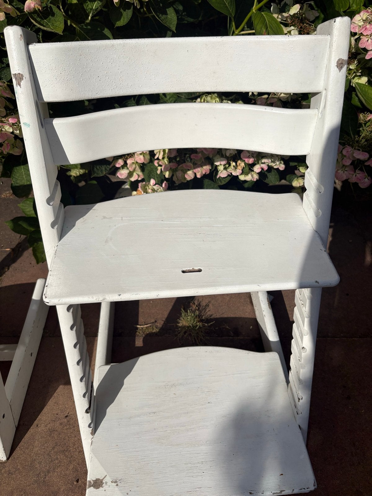 Twee gebruikte Stokke triptrapp stoelen, opknappers, Kinderen en Baby's, Kinderstoelen, Ophalen, Gebruikt, Meegroeistoel