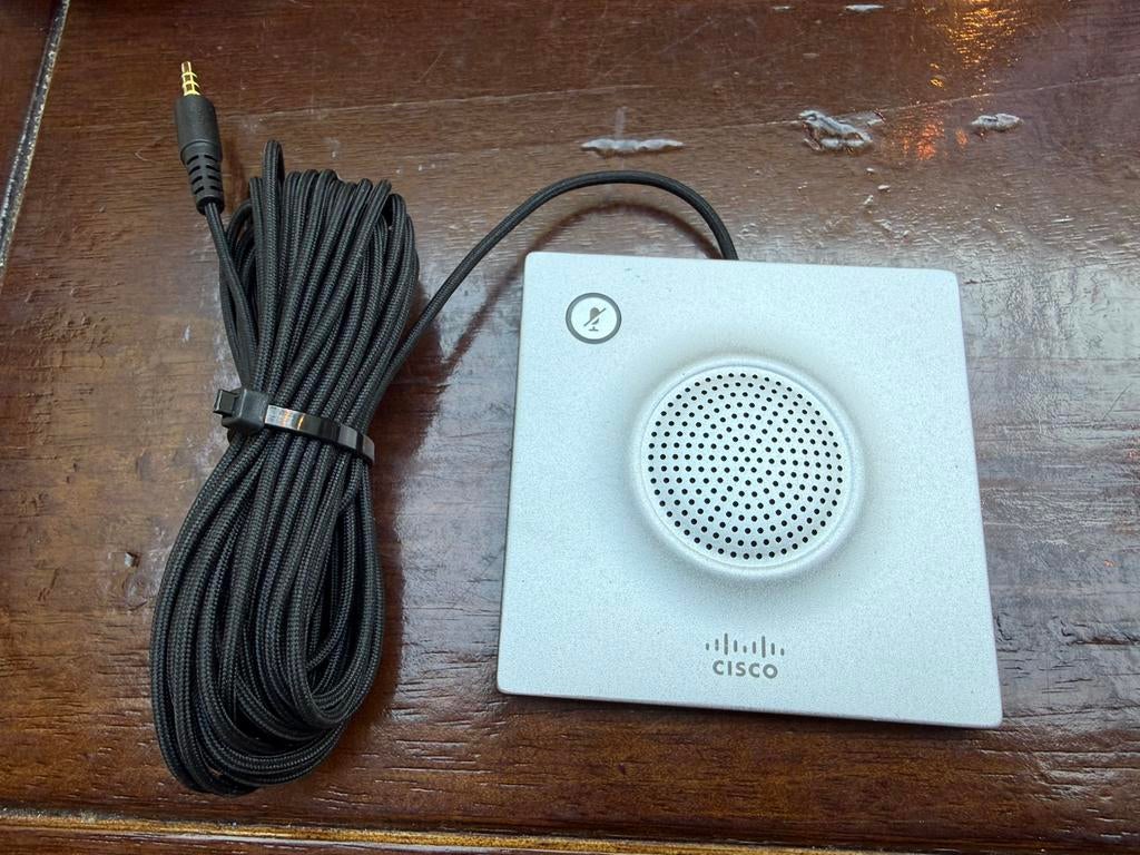 Cisco TelePresence Table Microphone 20 tafel microfoon, Ophalen of Verzenden, Gebruikt, Audio