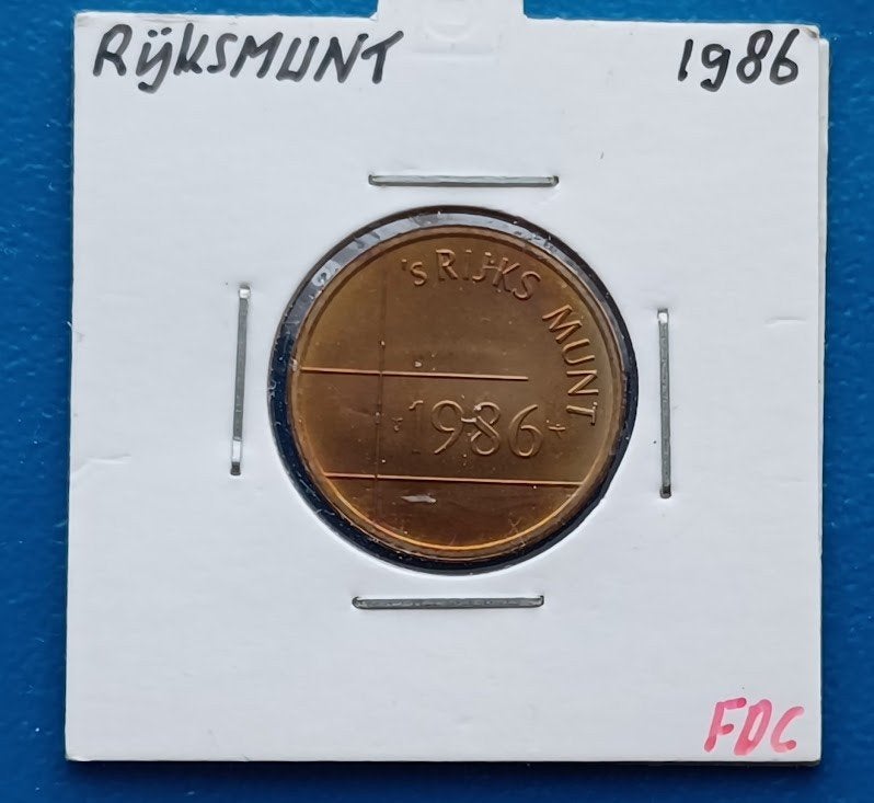 Aruba Legpenning Rijksmunt 1986 (tombak), Verzenden, Overige materialen, Nederland