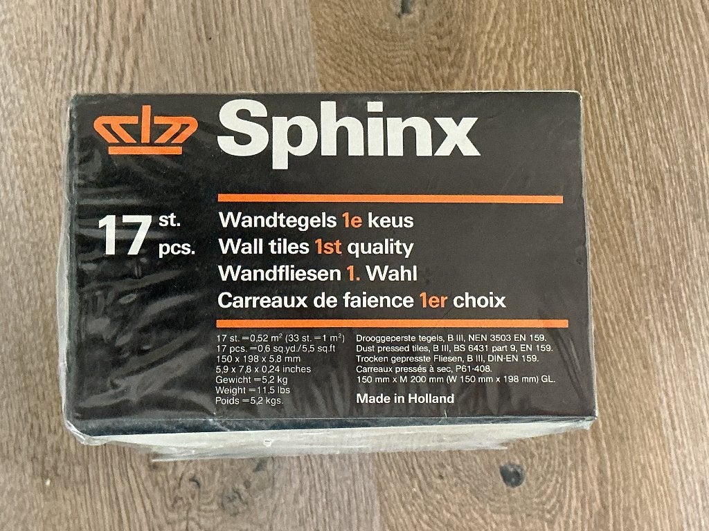 Keuken wandtegels Sphinx, Ophalen, Nieuw, Minder dan 20 cm, Minder dan 20 cm