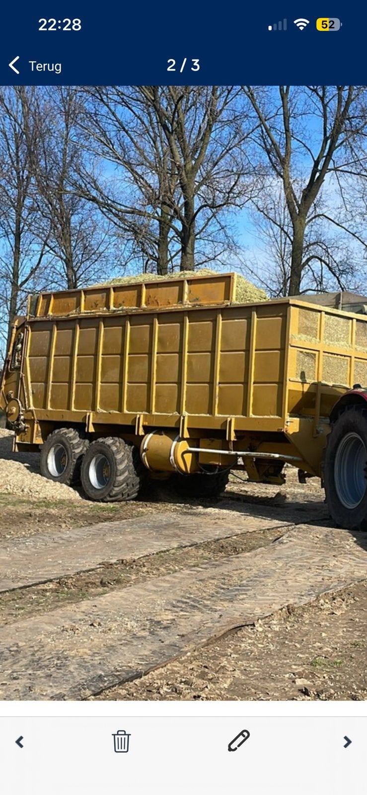 Silagewagen dewa, Ophalen