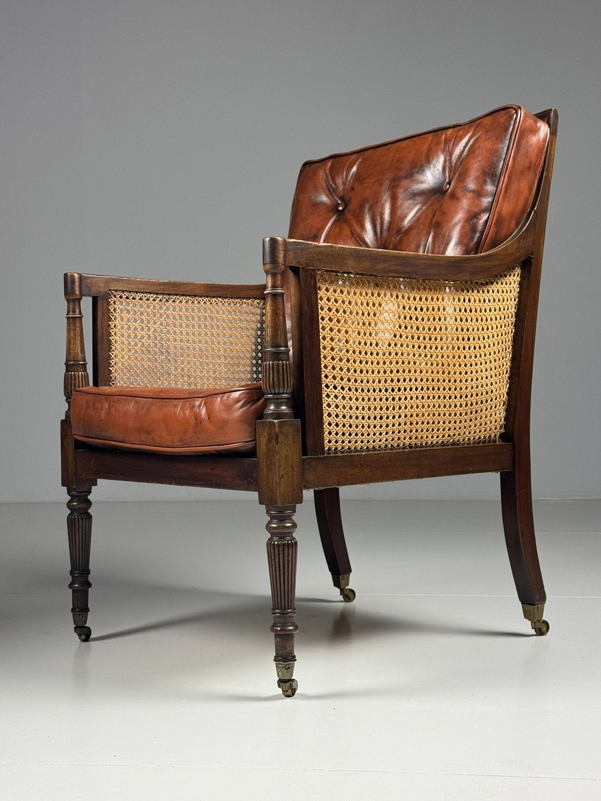 Engelse library Bergère antiek, Antiek en Kunst, Ophalen of Verzenden