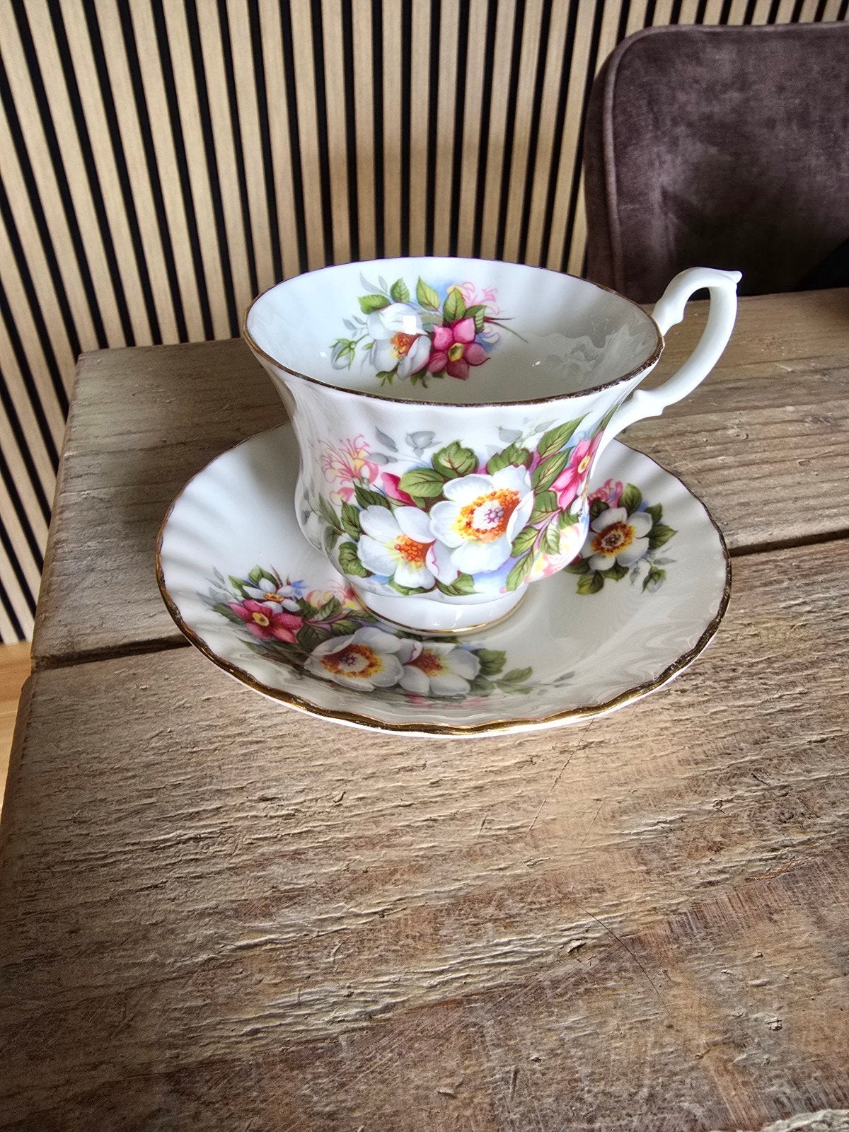 Royal Albert Summertime Kop en Schotel - Prima Staat, Ophalen
