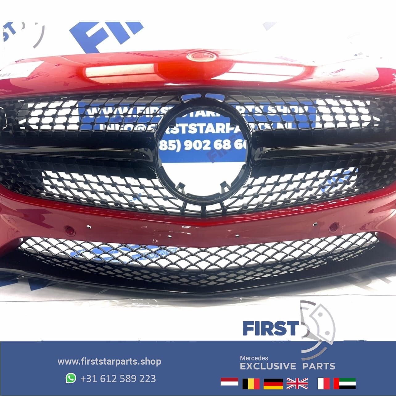W190 AMG GT BUMPER COMPLEET Mercedes GT GTC GTS AMG VOORBUMP, Gebruikt, -, Voor, Ophalen of Verzenden