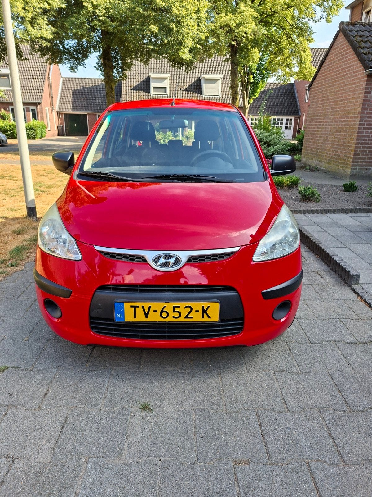 Hyundai i10 1.1 I 5DR 2009 Rood, Auto's, Voorwielaandrijving, 31 €/maand, 4 cilinders, 400 kg