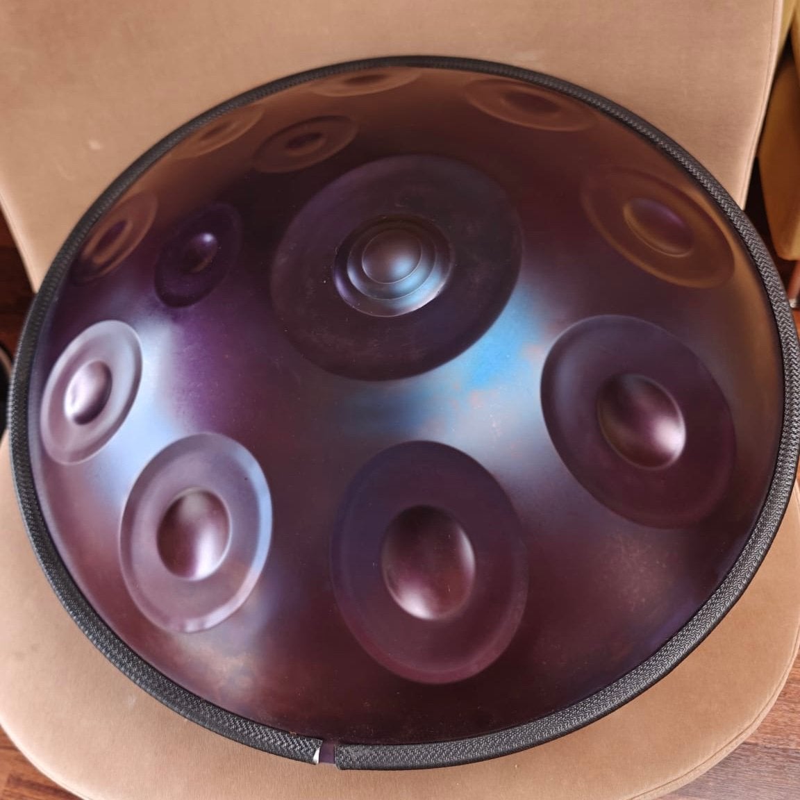 Handpan in bijzondere paarse kleur, Muziek en Instrumenten, Percussie, Ophalen, Zo goed als nieuw, Melodische percussie