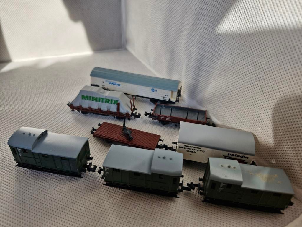 Diverse goederenwagons spoor N, Ophalen of Verzenden, Gelijkstroom, Wagon, Overige merken