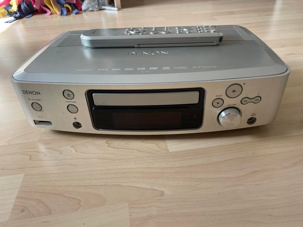 Denon S-101 Speakerset met Receiver en Kabels, Gebruikt, Minder dan 60 watt, Front, Rear of Stereo speakers, Ophalen