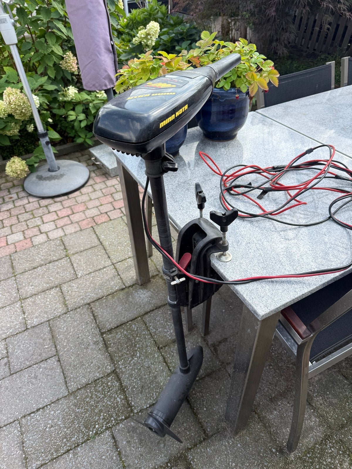 Koopje: Minn Kota Maxxum 40T elektrische buitenboordmotor, Ophalen, Gebruikt