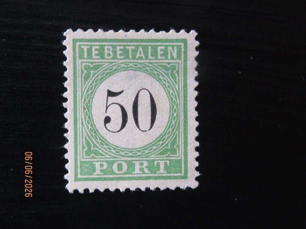 Nico Curacao Port 10 (*) Ongebruikt met plakker 1889, Ophalen of Verzenden, Postfris