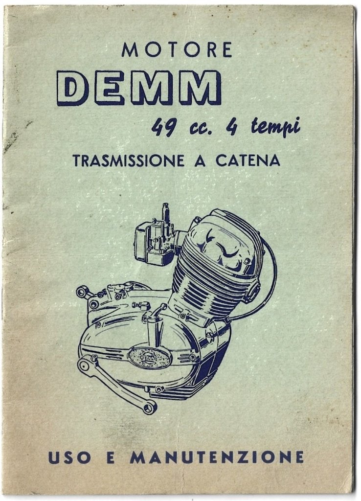 Demm 49 cc 4 versnellingen handleiding manutenzione, Verzenden, Zo goed als nieuw
