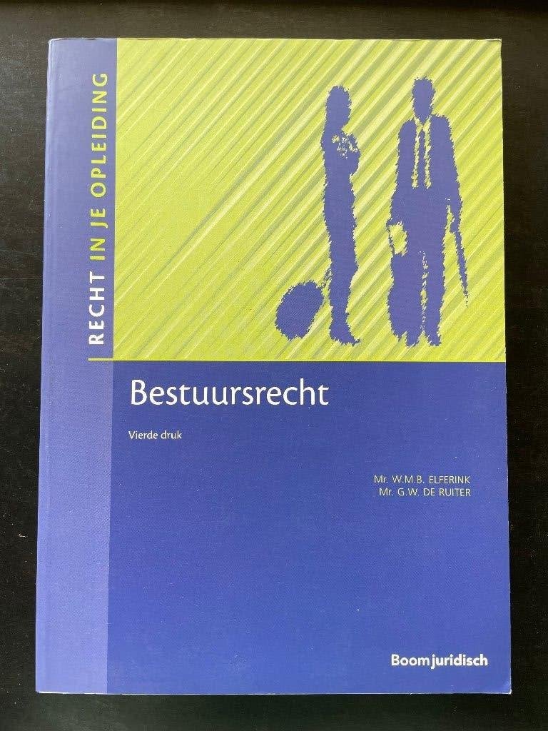 Bestuursrecht – Recht in je opleiding, Boeken, Verzenden, HBO, Zo goed als nieuw, Elferink en De Ruiter