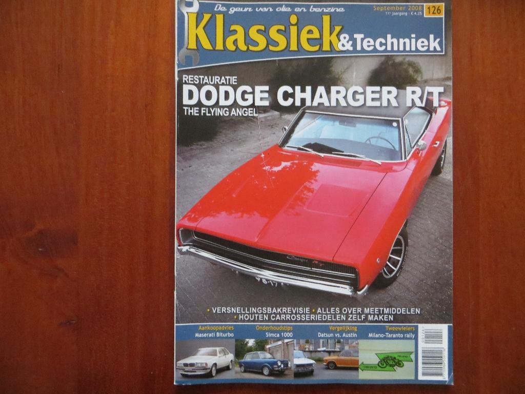 Klassiek & Techniek 126 Dodge Charger R/T, Maserati Biturbo, Ophalen of Verzenden, Zo goed als nieuw, Overige merken